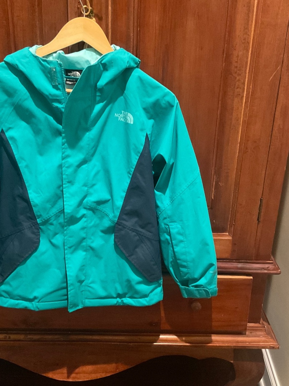 The North Face Girls Kira Triclimate Jacket, Color Teal/ Black, Size 10-12